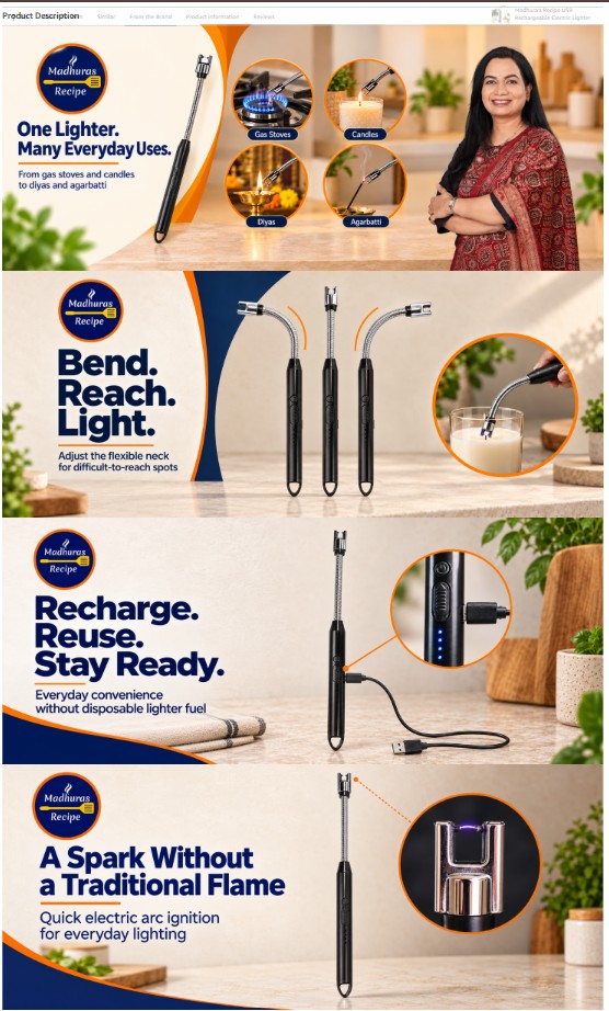 Electric lighter Amazon A+ Premium modules