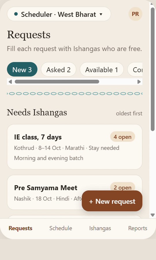 Hosted prototype, requests